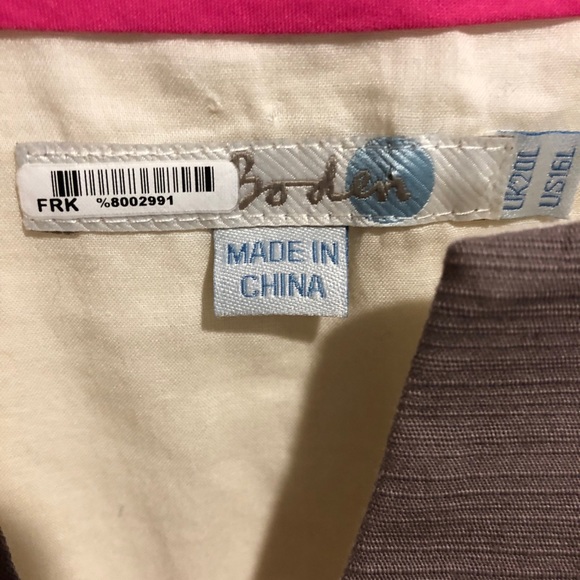 BODEN Women’s 100%Cotton Dress Size 16L - Picture 4 of 6